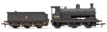 McIntosh 812 Class 0-6-0 Steam Locomotive in BR Black Early Emblem No.57565 - Weathered