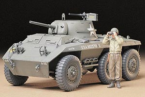 1/35 Military Miniature Series No.228 U.S.M8 Light Armored Car 'Greyhound' Model Kit