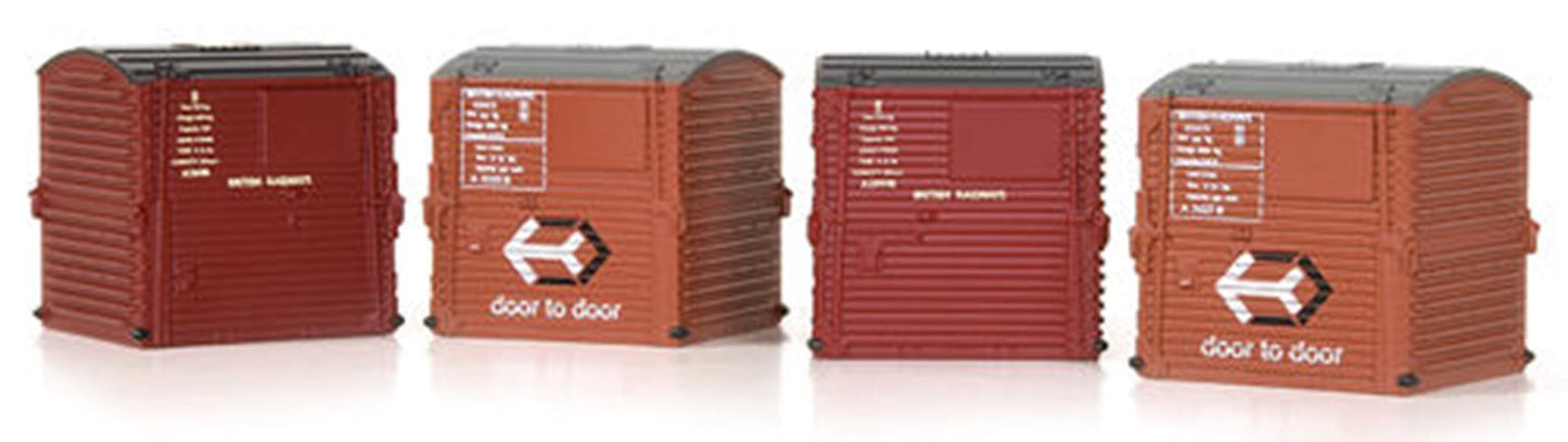 Type A Small Containers (x4) - Two Liveries