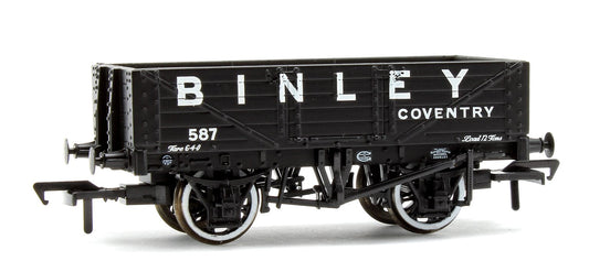 5 Plank Wagon Wooden Floor 'Binley' Black