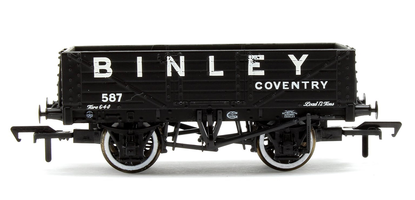 5 Plank Wagon Wooden Floor 'Binley' Black No.587
