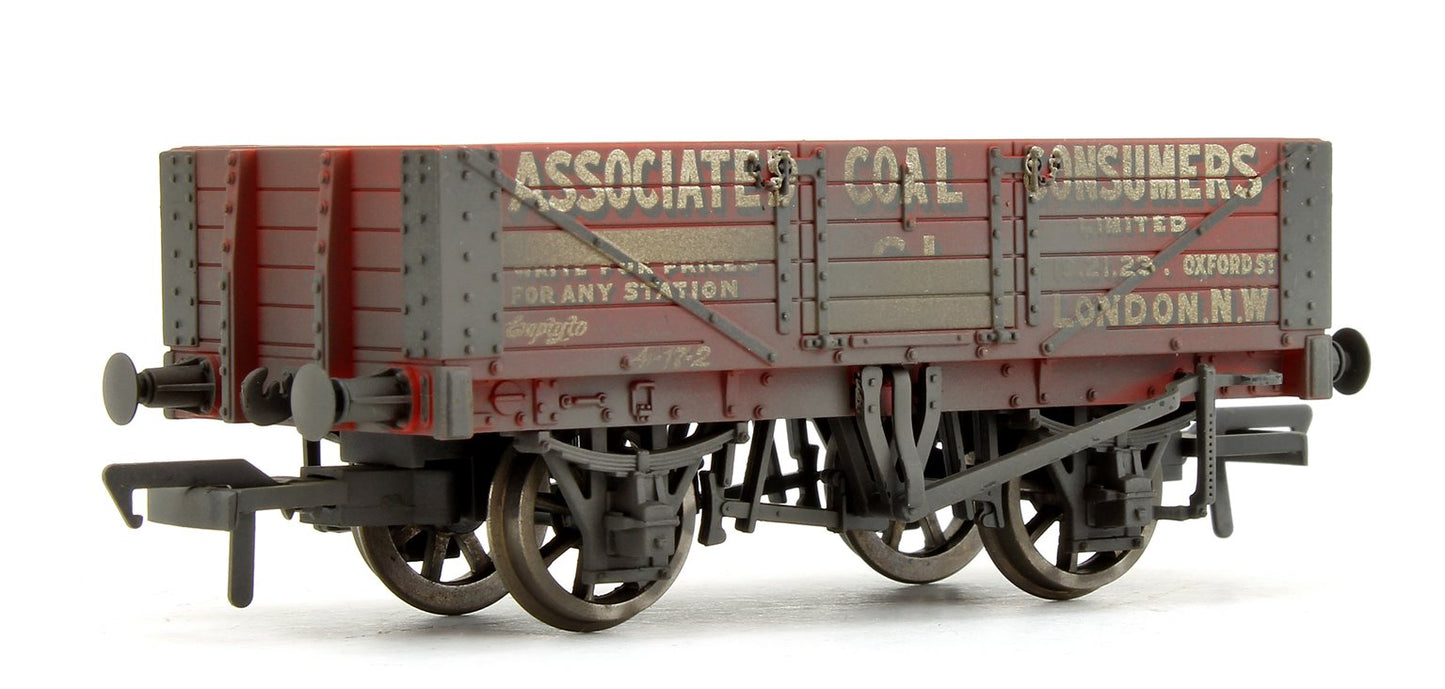Coal Trader 5 Plank Wagons Triple Pack - Weathered