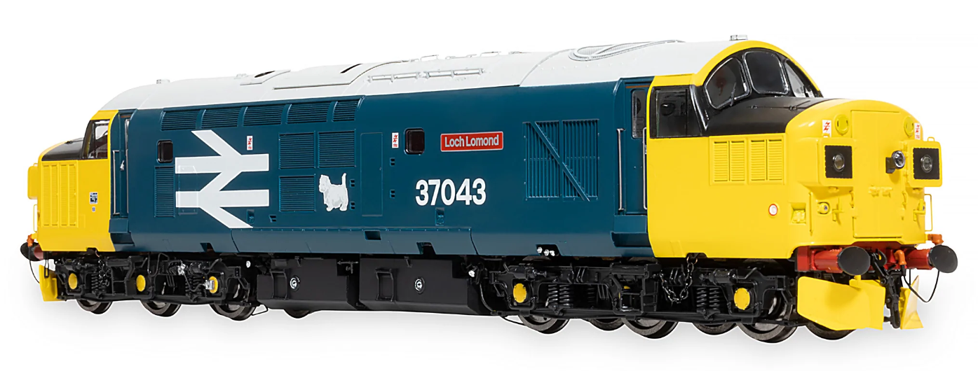 Pre-Owned Class 37/0 37043 "Loch Lomond" BR Large Logo Blue Diesel Locomotive