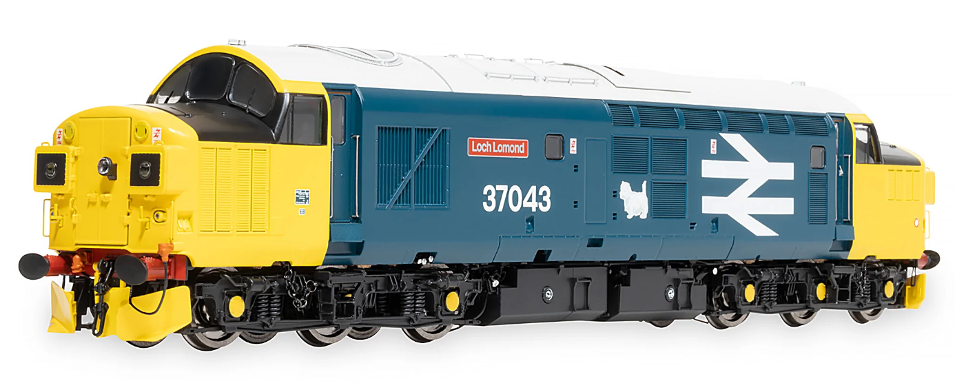 Pre-Owned Class 37/0 37043 "Loch Lomond" BR Large Logo Blue Diesel Locomotive