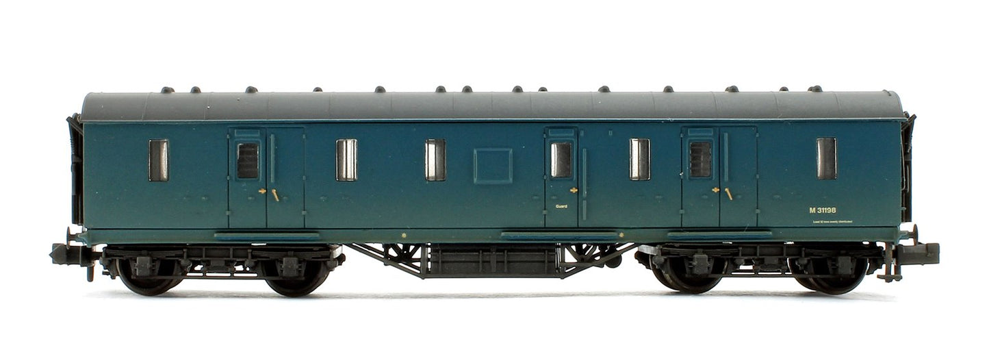 Pre-Owned 50ft Ex-LMS Parcels Van BR Blue 'M31198' (Weathered)