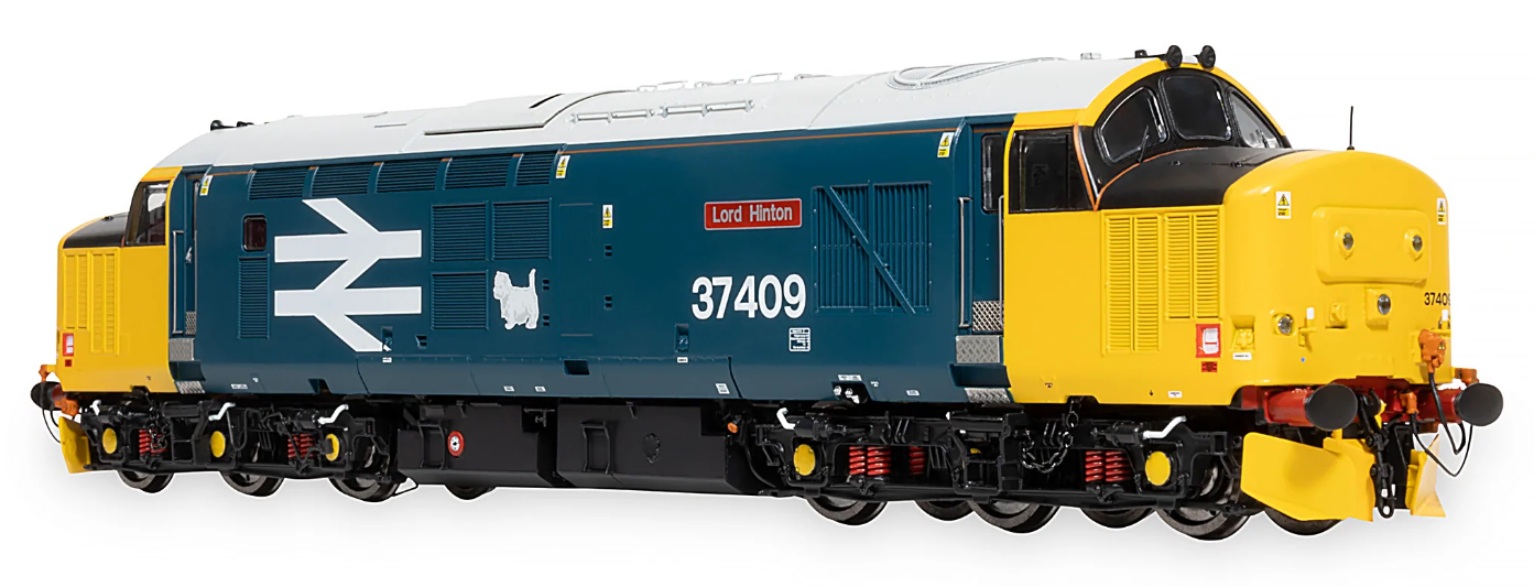 Pre-Owned Class 37/4 37409 'Lord Hinton' BR Blue Large Logo Diesel Locomotive - DCC Sound