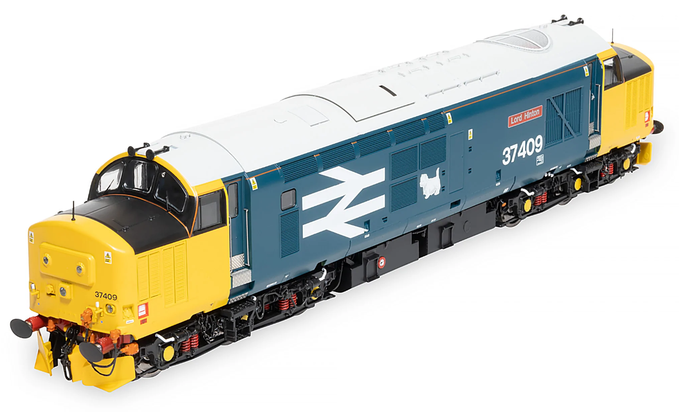 Pre-Owned Class 37/4 37409 'Lord Hinton' BR Blue Large Logo Diesel Locomotive - DCC Sound