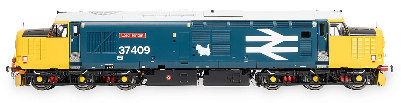 Pre-Owned Class 37/4 37409 'Lord Hinton' BR Blue Large Logo Diesel Locomotive - DCC Sound