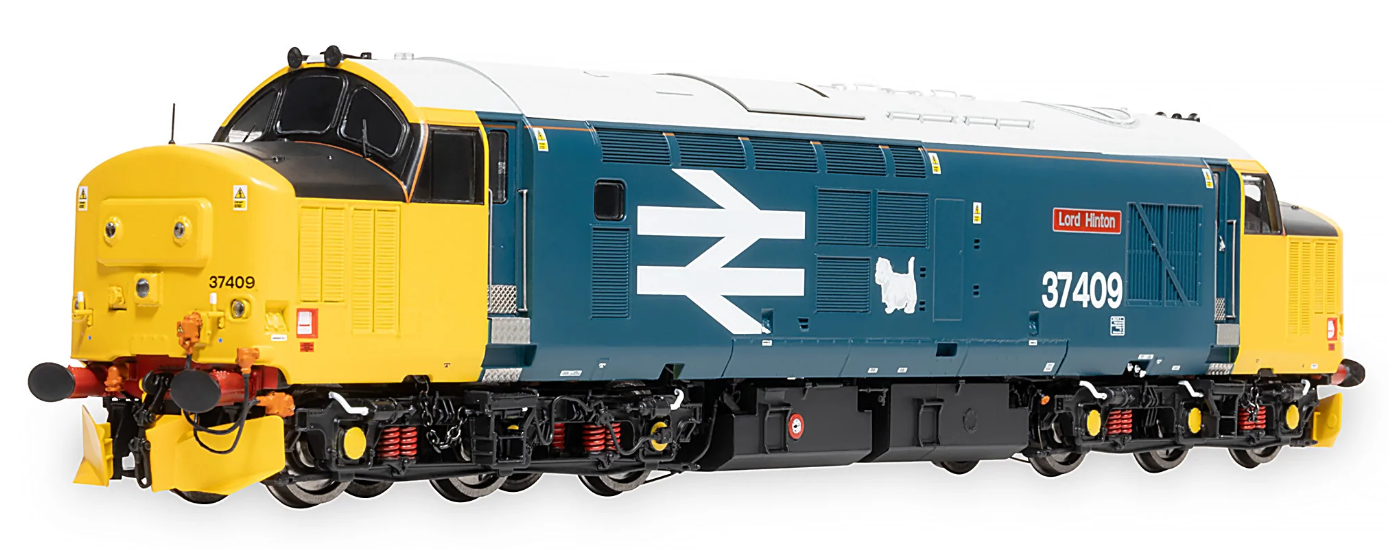 Pre-Owned Class 37/4 37409 'Lord Hinton' BR Blue Large Logo Diesel Locomotive - DCC Sound