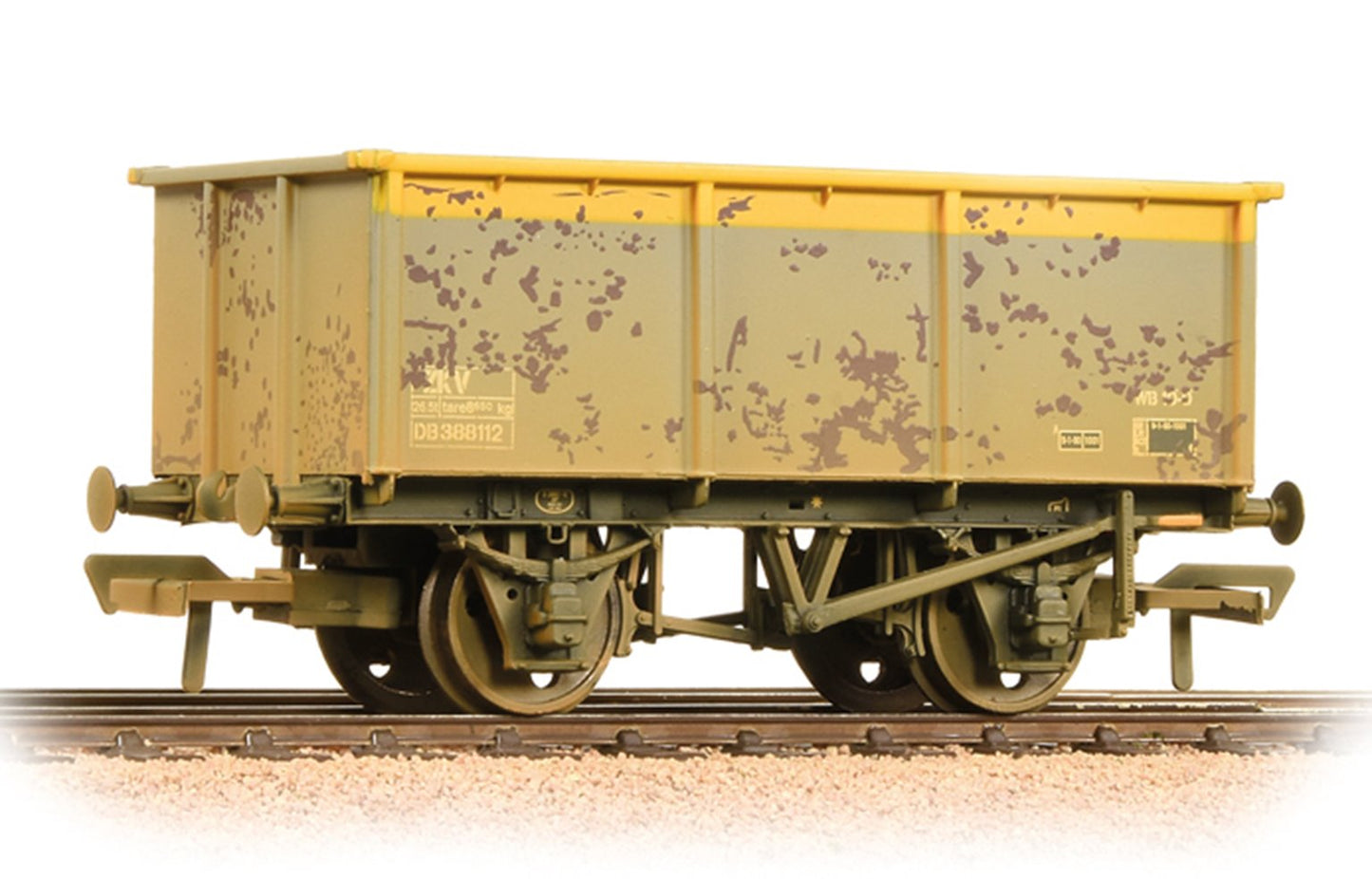 27 Ton ZKV Steel Tippler Wagon BR Grey & Yellow Weathered