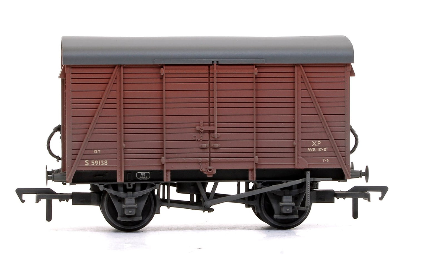 Pre-Owned SR 12T 2+2 Planked Ventilated Van BR Bauxite (Early) 59138 - Weathered