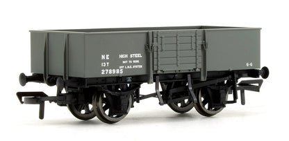 13 Ton High Sided Steel Wagon with Wooden Door LNER Grey