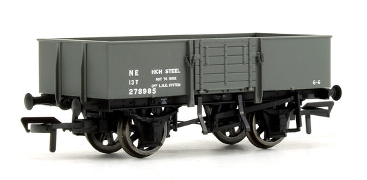 13 Ton High Sided Steel Wagon with Wooden Door LNER Grey