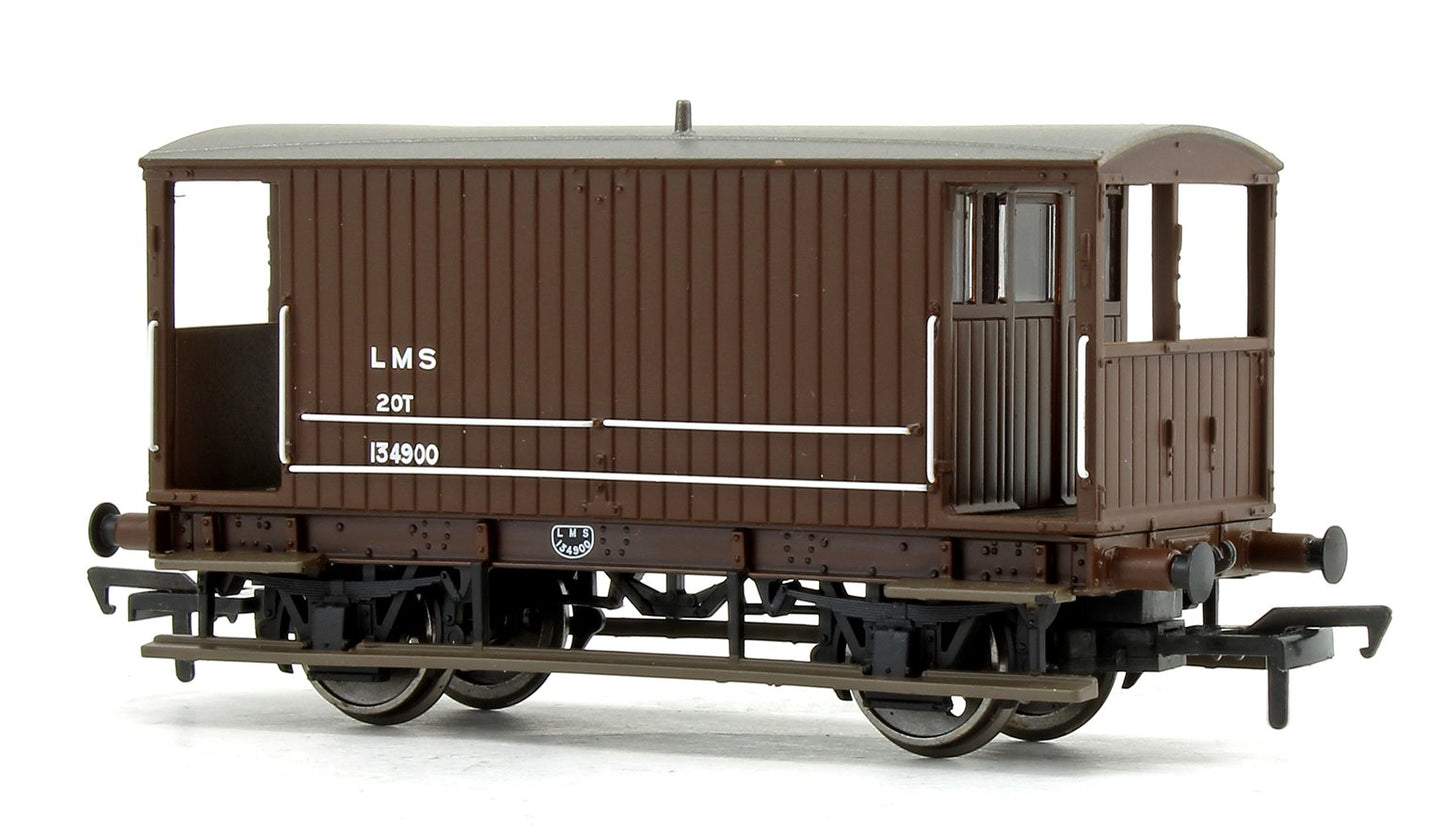 Midland 20T Brake Van LMS Bauxite (without Duckets) No.134900
