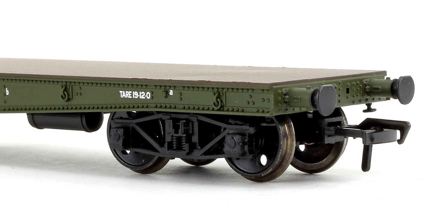 Pre-Owned WD 50T 'Warflat' Bogie Wagon WD Khaki Green With Cromwell MKIV Tank