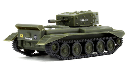 WD 50T 'Warflat' Bogie Wagon WD-FVF-315 Khaki Green With Cromwell MKIV Tank