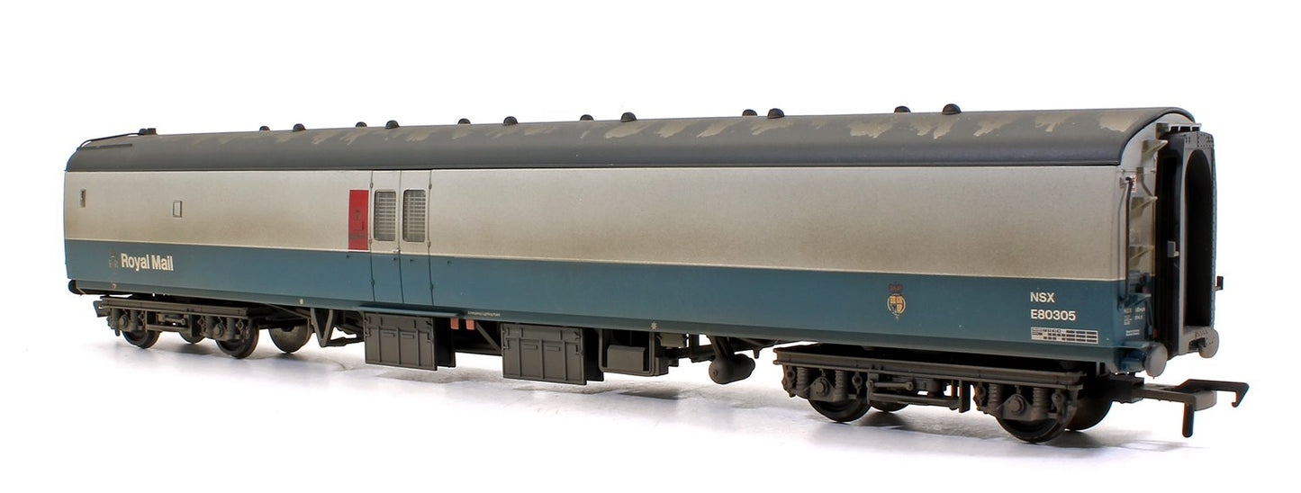 BR Mk1 POS Post Office Sorting Van BR Blue & Grey E80305 - Weathered