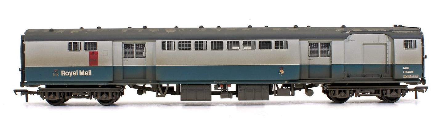 BR Mk1 POS Post Office Sorting Van BR Blue & Grey E80305 - Weathered