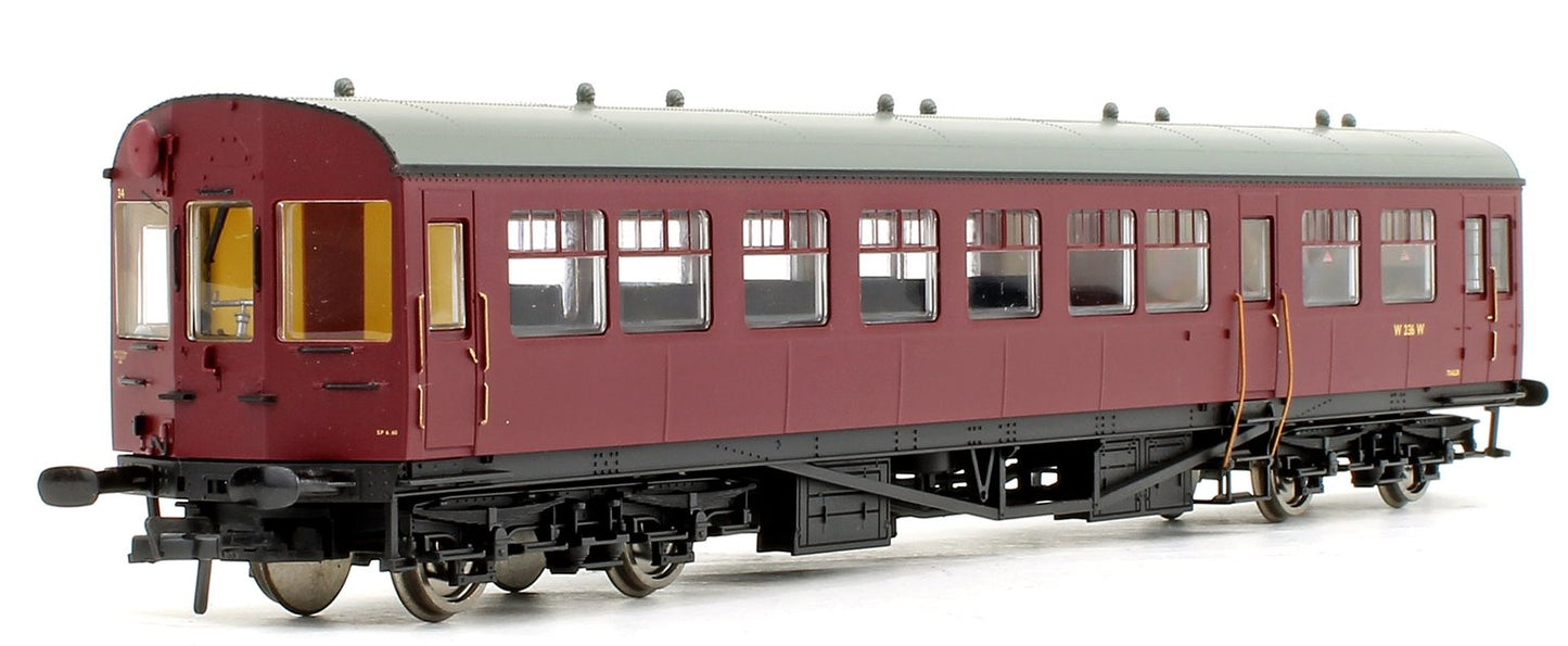 BR Auto Trailer Unlined Maroon Coach No.W236W