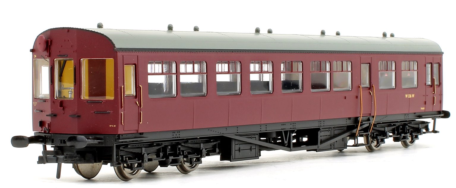 BR Auto Trailer Unlined Maroon Coach No.W236W