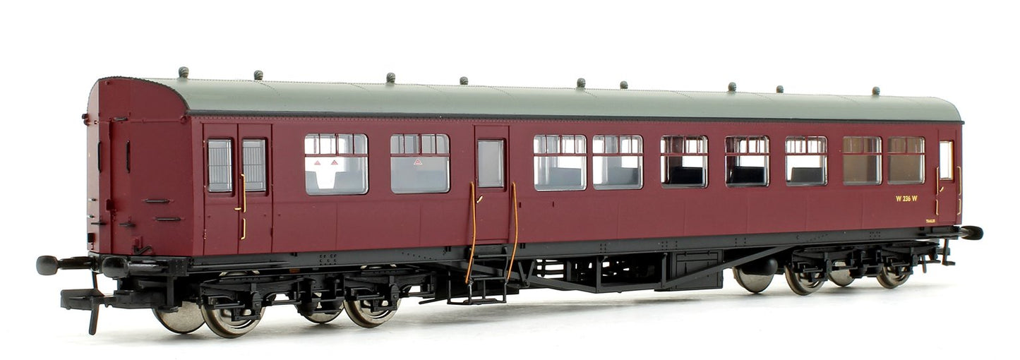 BR Auto Trailer Unlined Maroon Coach No.W236W