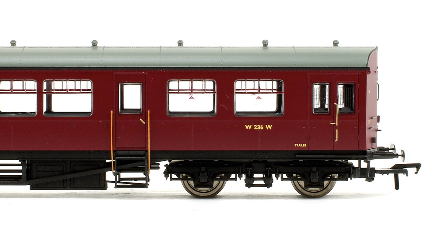 BR Auto Trailer Unlined Maroon Coach No.W236W