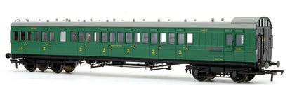 SE&CR 60ft Birdcage Brake Third Lavatory SR Malachite Green 3527