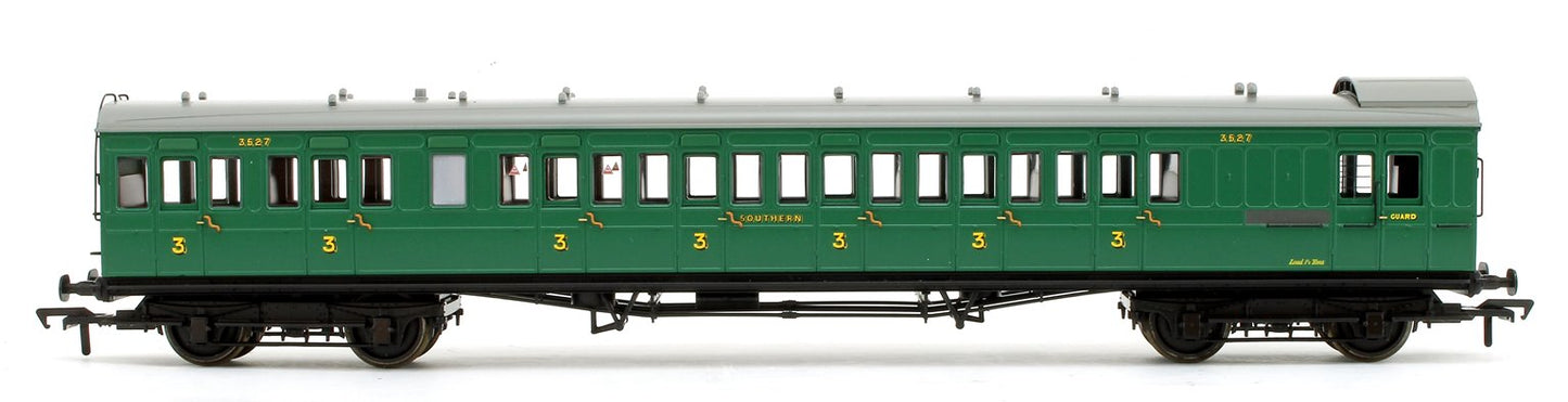 SE&CR 60ft Birdcage Brake Third Lavatory SR Malachite Green 3527