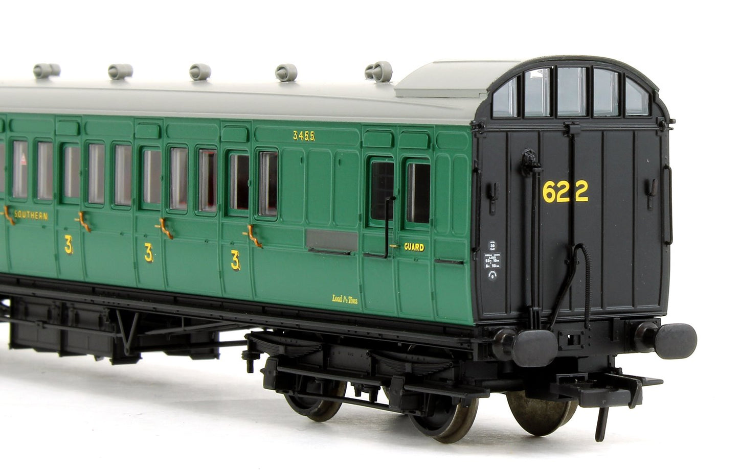 SE&CR 60ft Birdcage Brake Third SR Malachite Green 3455