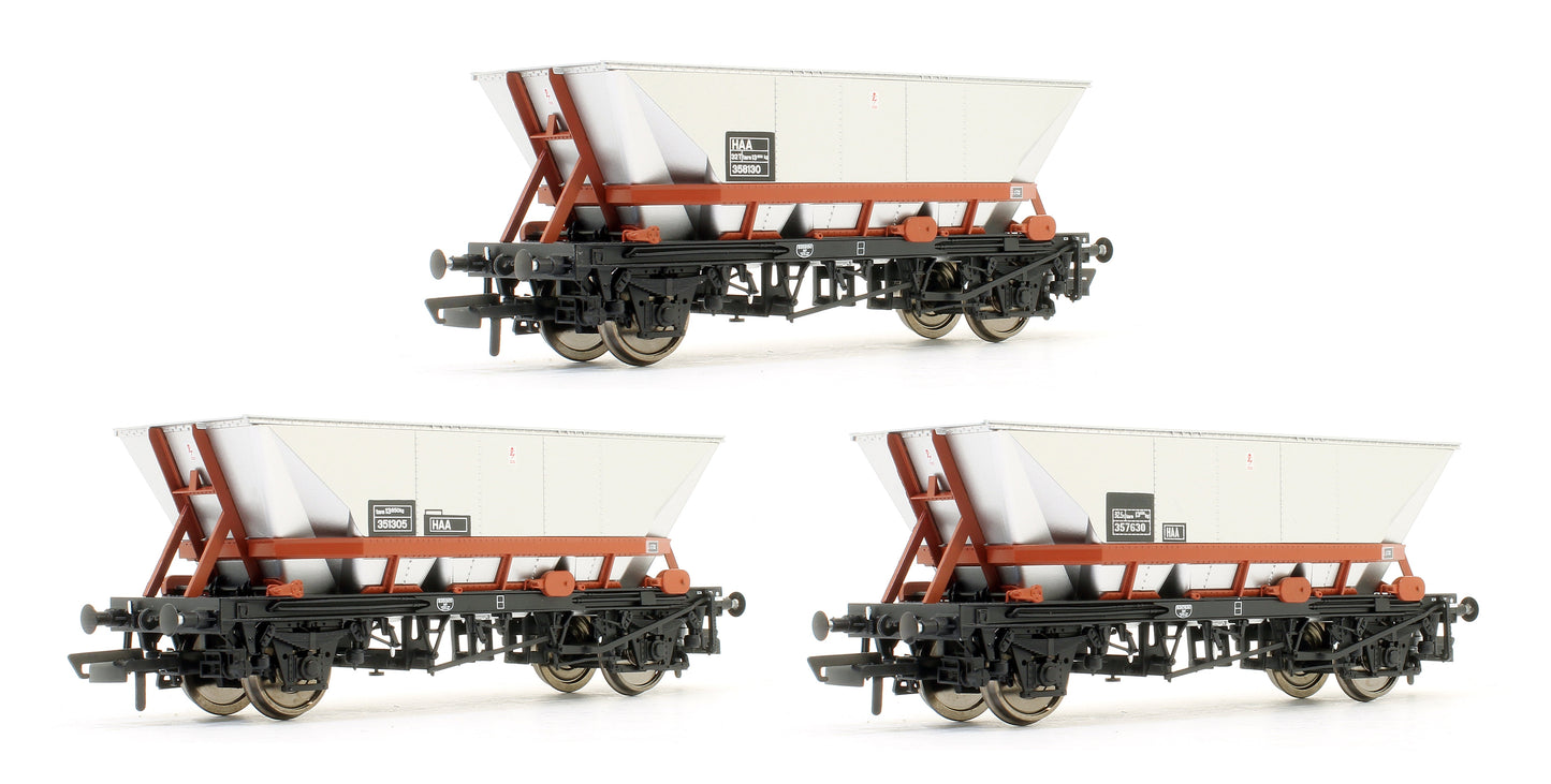 Pre-Owned Set of 3 HAA HOP AB MGR Hopper Wagons - Freight Brown - Pack 4
