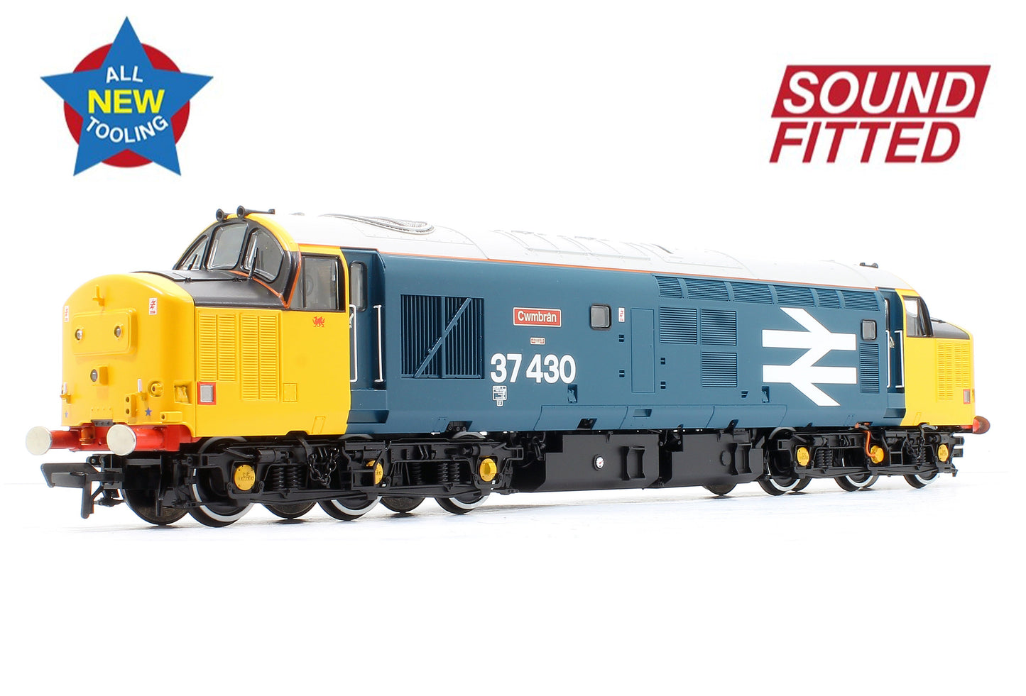Pre-Owned Class 37/4 Refurbished 37430 'Cwmbran' BR Blue (Large Logo) - DCC Sound