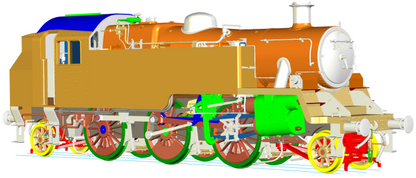 British Railways Standard 3MT 2-6-2T Lined Green Late Crest Unnumbered - Steam Tank Locomotive - DCC Sound