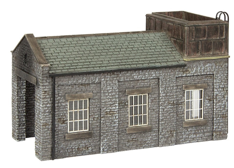 Stone Engine Shed with Tank