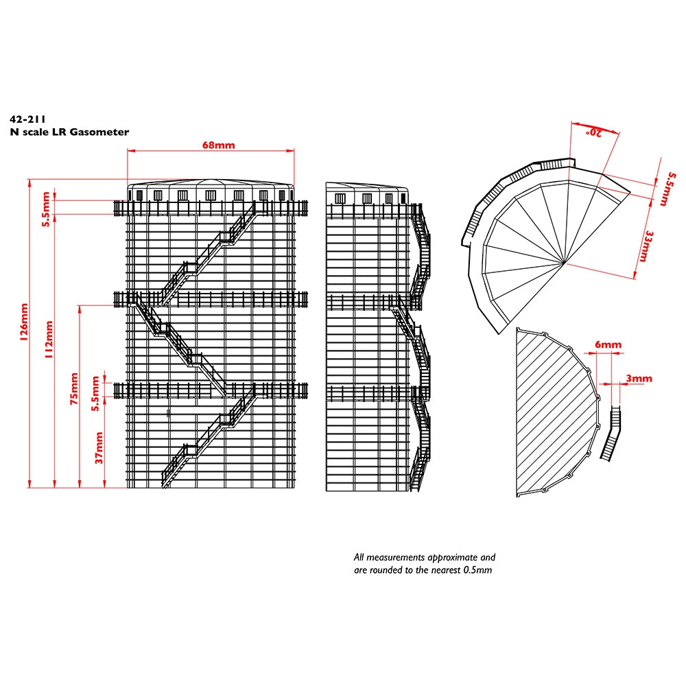 Low Relief Gasometer