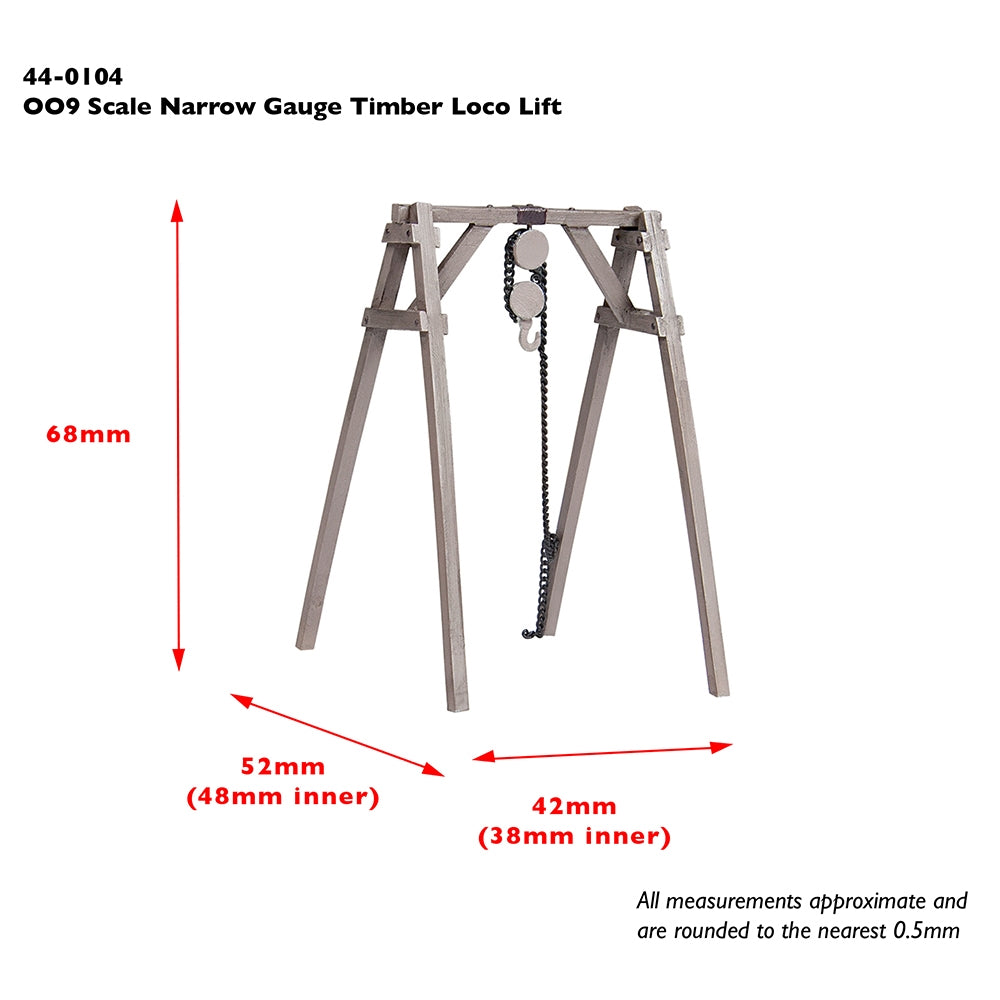 Narrow Gauge timber loco lift