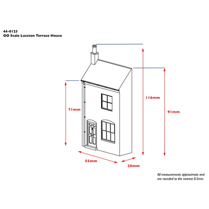 Low Relief Lucston Terrace House - White