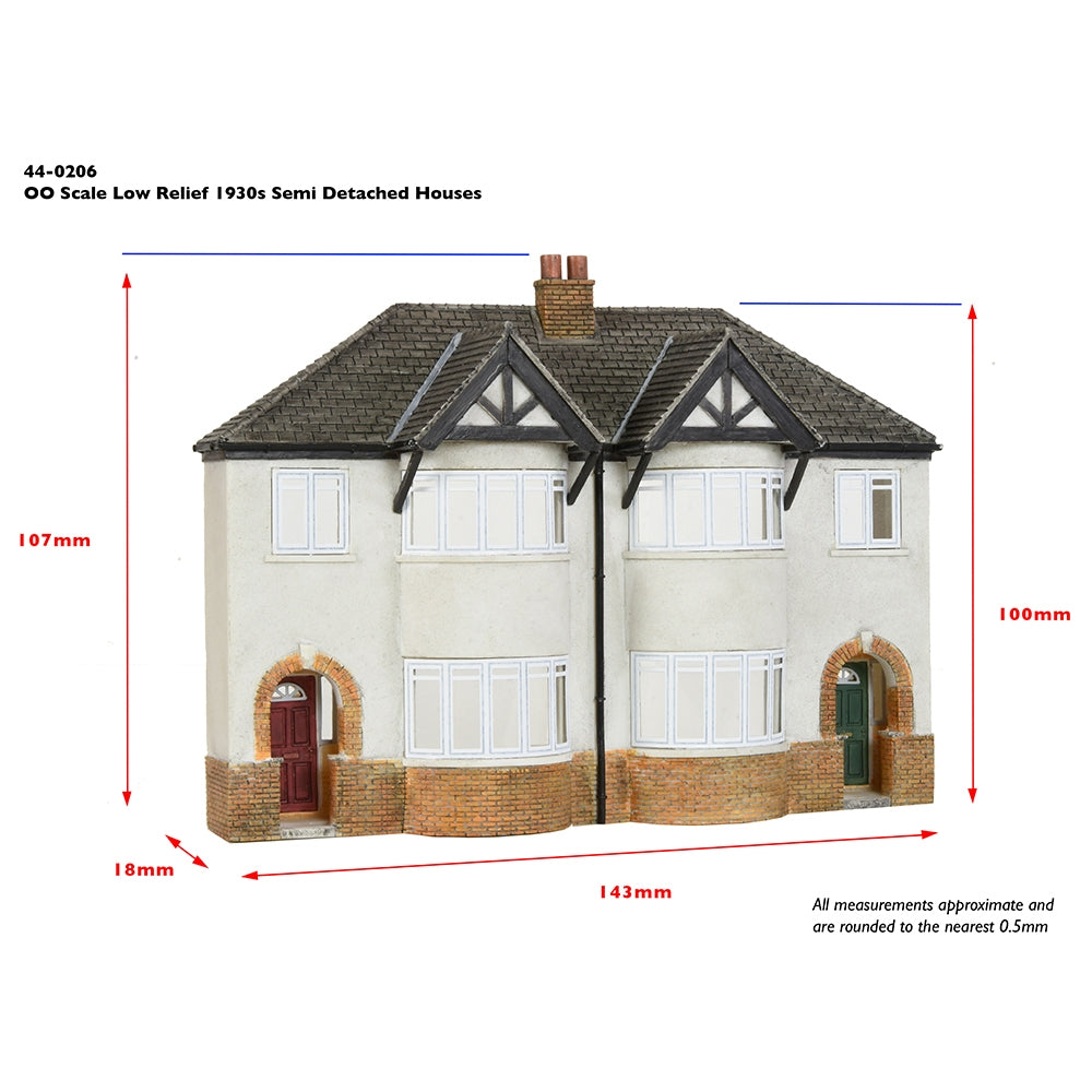 Low Relief 1930s Semi Detached Houses