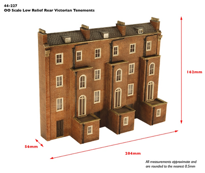 Low Relief Rear of Victorian Tenements