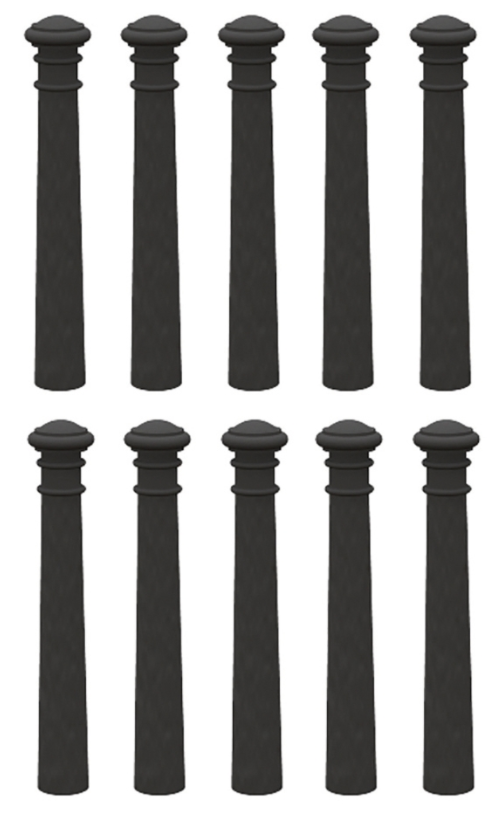 Cast Iron Bollards (x10)