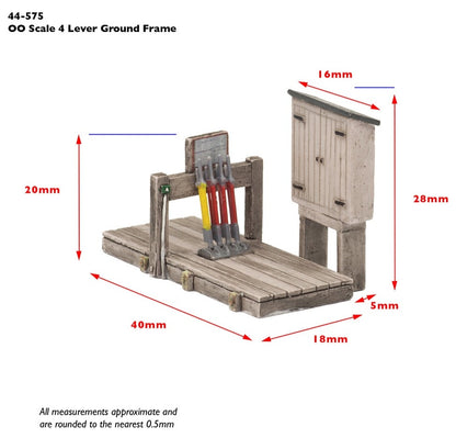 44-575 4 Lever Open Ground Frame