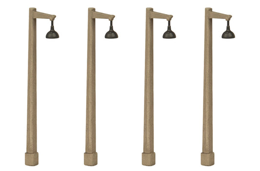 Concrete Single Arm Lamp Post x 4