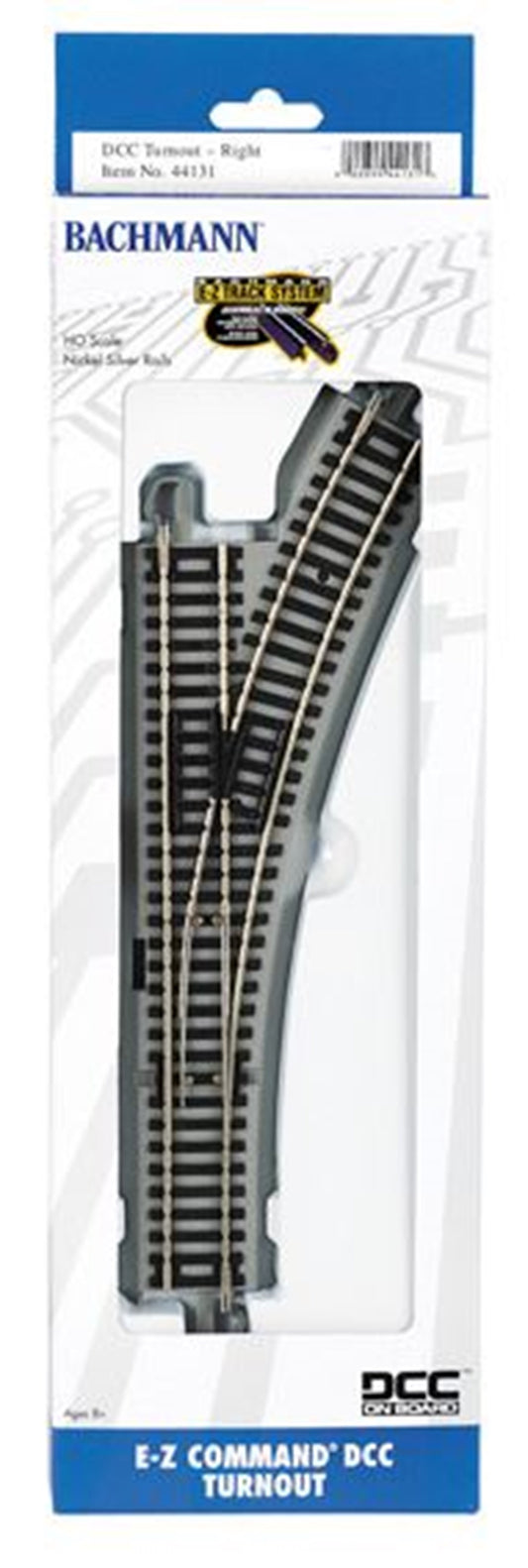 E-Z Track DCC Decoder-Equipped Turnout Right