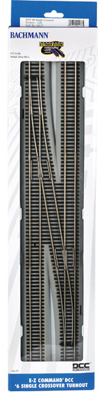 DCC Decoder-Equipped #6 Single Crossover Turnout Left