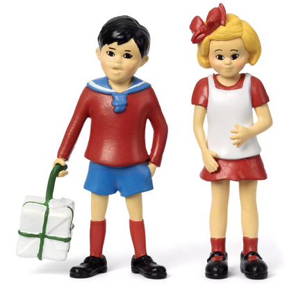 Pippi Longstocking Tommy and Annika Figure Set