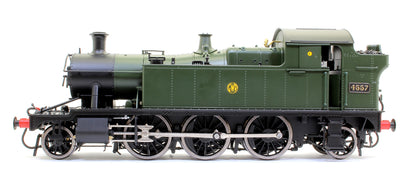 Class 45xx 'Small Prairie' 2-6-2T 4557 in GWR green with shirtbutton emblem