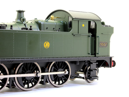 Class 45xx 'Small Prairie' 2-6-2T 4557 in GWR green with shirtbutton emblem