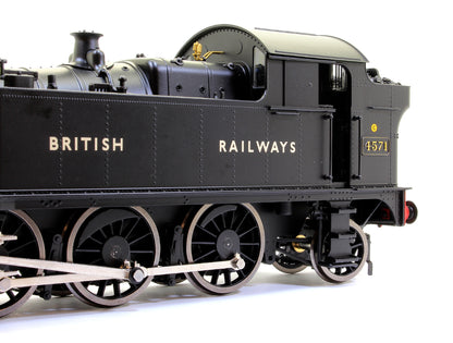 Class 45xx 'Small Prairie' 2-6-2T 4571 in BR black with BRITISH RAILWAYS lettering - DCC sound fitted