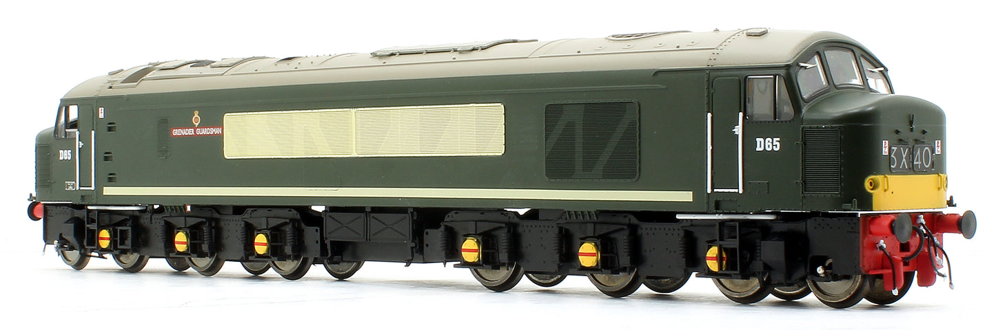 Pre-Owned Class 45/1 'Grenadier Guardsman' D65 BR Green with Small Yellow Panels Diesel Locomotive