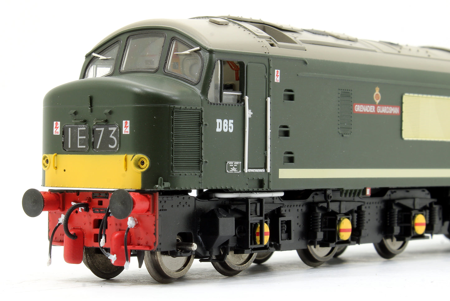 Pre-Owned Class 45/1 'Grenadier Guardsman' D65 BR Green with Small Yellow Panels Diesel Locomotive