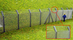 OOF8 Security Fencing Kit, 9ft high with 3 strand barbed wire top (x 480 mm)